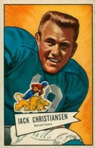 Jack Christiansen - Detroit Lions - Punt Returner